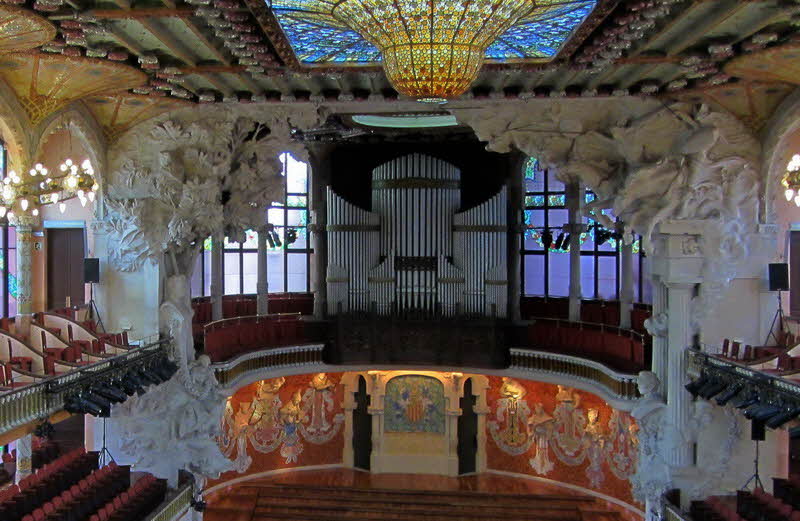 Orgeln - Palau de la Musica Catalana - Gaudi